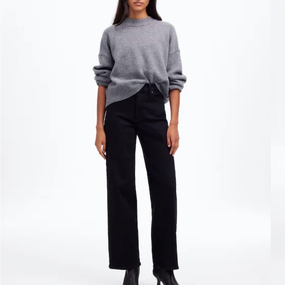Madewell Black Perfect Vintage Wide-Leg Jean